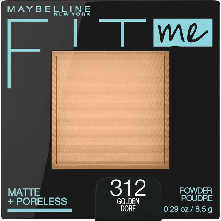 Fit Me Matte + Poreless Pressed Face Powder Makeup & Setting Powder, Translucent, 1 Count