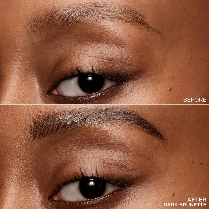 Faux Brow, Hair-Like, Filling Eyebrow Pen with Double-Brush Tip, Fast & Precise Eyebrow Makeup, Dark Brunette, 0.04 Fl Oz