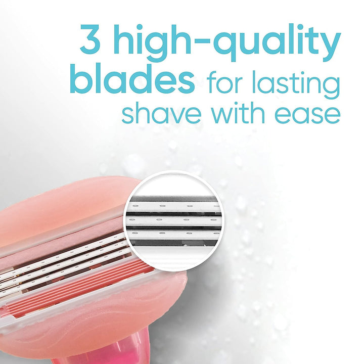 Comfortglide White Tea Women'S Razor, Handle + 4 Blade Refills