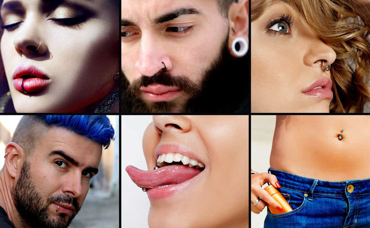 50PCS Mixed Body Piercing Needles, 12G 14G 16G 18G 20G Disposable Sterile Stainless Steel Piercing Needles for Ear Nose Navel Belly Nipple Tongue Lip Piercing