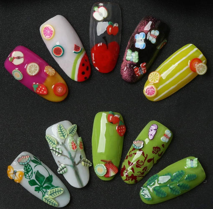 3000 PCS Polymer Slices Clay Slices DIY Nail Art Slices Supplies Making Kit Decoration Arts Crafts(Animal Slices)