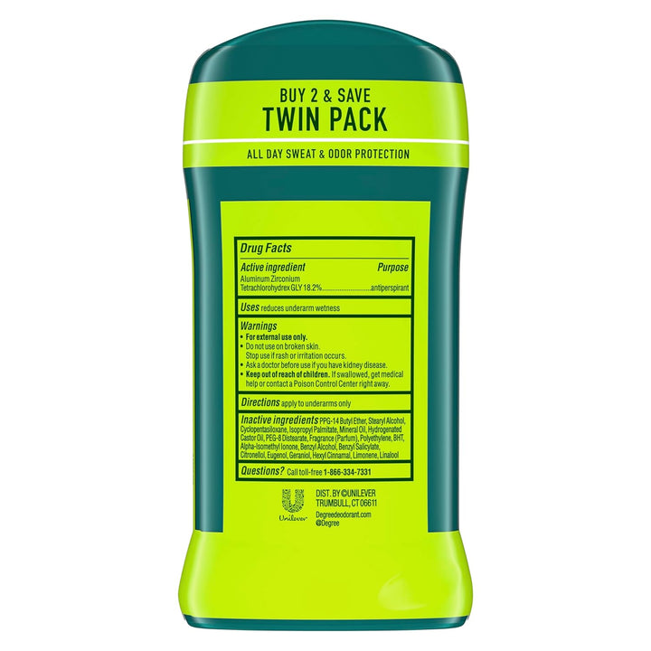 Men Original Protection Antiperspirant Deodorant Extreme Blast Twin Pack 48-Hour Sweat and Odor Protection Antiperspirant for Men 2.7 Oz