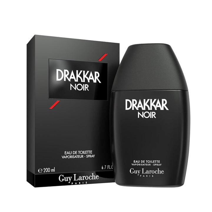 Guy Laroche Drakkar Noir Iconic Designer Fragrance - Intense & Powerful Eau De Toilette - Fougere Blend & Aromatic Spices - Long Lasting Mens Cologne - Day and Evening Scent