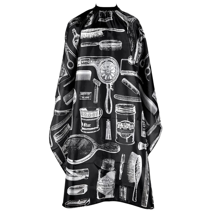 Waterproof Leopard Hair Cutting Cape - 64" X 56" Salon Cape with Adjustable Neckline for Professional Stylists and Home Use