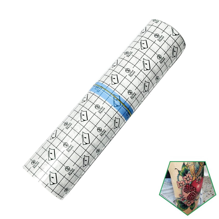 Tattoo Aftercare Bandage Roll 6" X 2 Yard - Waterproof Transparent Film for Tattoo Initial Healing and Skin Repair Adhesive Tattoo Supply Wrap