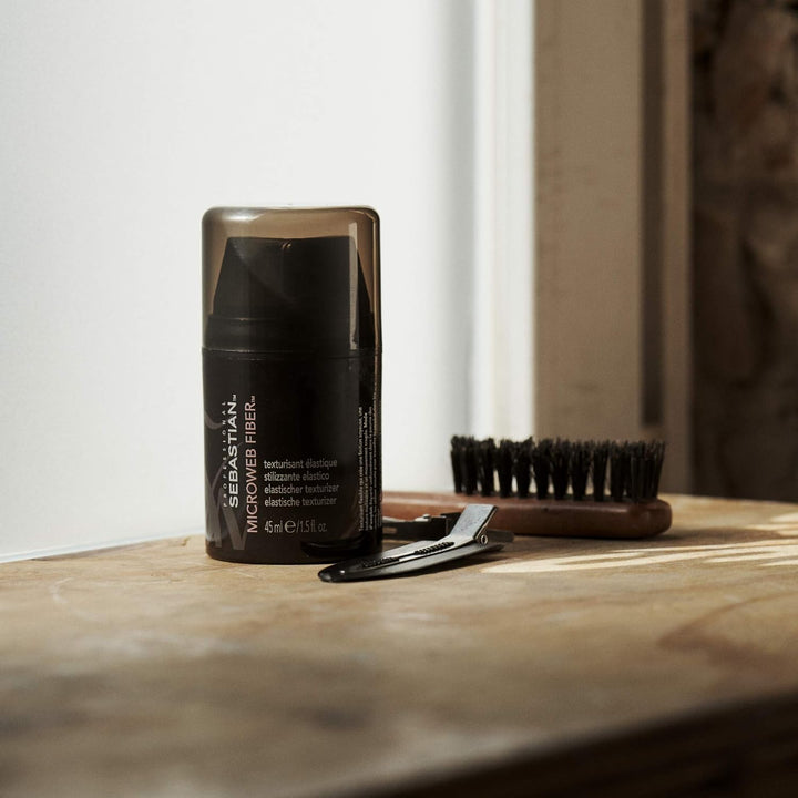 Professional Microweb Fiber Hair Styling Texturizer | Remoldable, Silky Soft Finish, & Flexible Hold | Travel Size, 1.5 Fl Oz