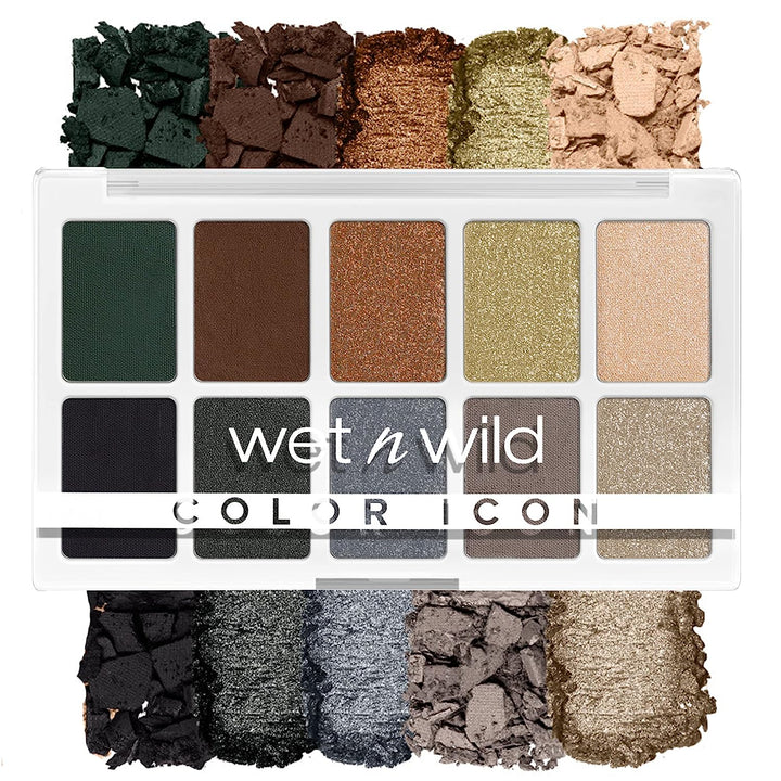 Color Icon Eyeshadow Makeup 5 Pan Palette, Matte, Shimmer, Metallic, Long Wearing, Rich Buttery Pigment, Cruelty Free - Walking on Eggshells