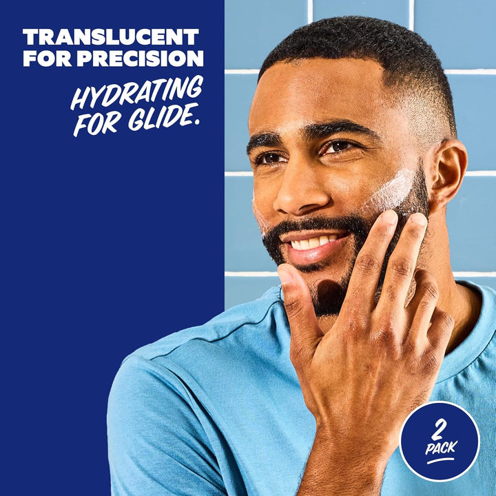 | Shave Butter 2-Pack | for Sensitive Skin, a Translucent Shaving Cream & Gel Alternative, Designed for a Gentle Glide, Helps to Fight Razor Bumps and Ingrown Hairs, Blue