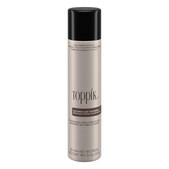 Toppik Colored Hair Thickener, Temporary Hair Color Spray for Root Touchup with Hair Thickening Fibers, 5.1 Oz