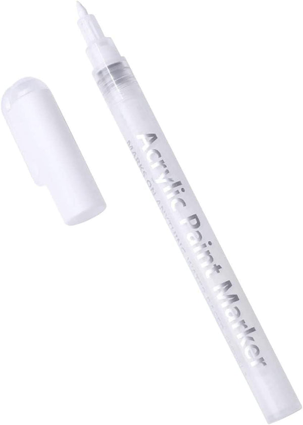 Nail Polish Pens Quick Dry, 1 PCS Nail Art Pen, Nail Art Markers, Acrylic Paint Pens, Nail Pencil, DIY Drawing Painting Liner Pen, Nail Design for Nails DIY French Manicure (White)