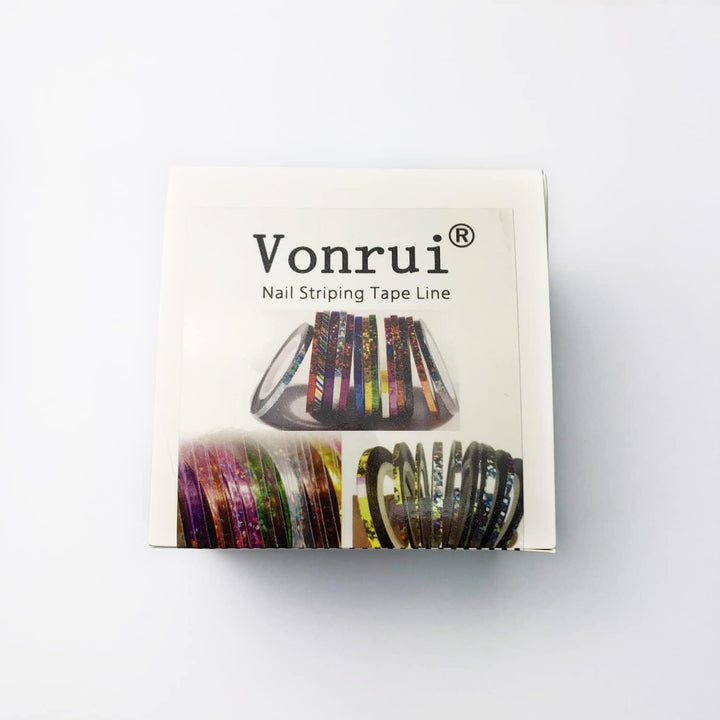 Nail Art Striping Tape Lines,36 Rolls Nail Stickers,Gold Silver Laser Nail Stripe Holographic