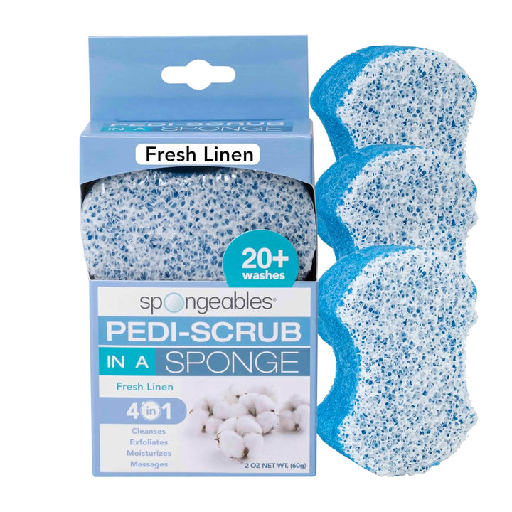 Spongables Pedi Scrub Foot Exfoliating 20+ Wash Sponge