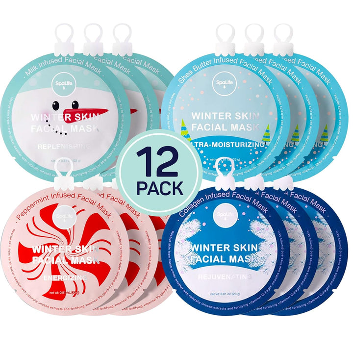 Facial Mask Sheet Bundle - Pumpkin, Ghost, Bat - Halloween Character Mask Bundle - Face Masks for Skin Care - Moisturizing Sheet Face Masks - Skincare Pack for Women - Spa Beauty Masks