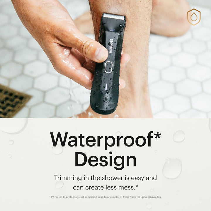 ® the Lawn Mower® 4.0, Electric Groin Hair Trimmer, Replaceable Skinsafe® Ceramic Blade Heads, Waterproof Wet/Dry Clippers, Rechargeable, Wireless Charging, Male Hygiene Grooming Razor