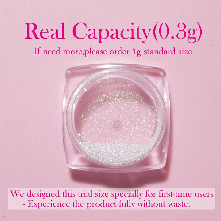 Moonlight Chrome Nail Powder, Unicorn Mermaid Chrome Powder for Nails, Aurora Nail Powder Iridescent Nail Chrome Powder, Nail Art Glitter Decoration for Home DIY Salon Manicure Pigment