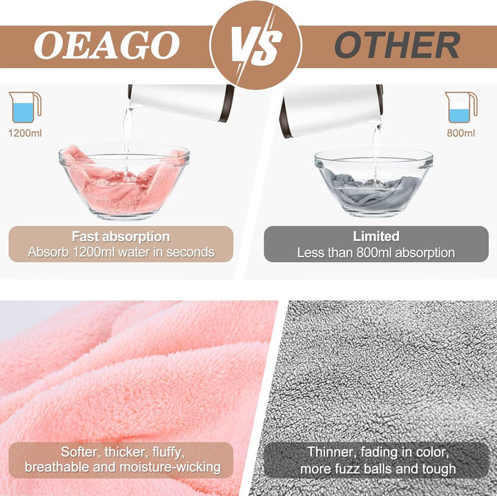 Microfiber Hair Towel for Women: Christmas Stocking Stuffers for Women Teen Girls Kids Drying Wrap Towels for Curly Hair Head Accessories 3 Pacs anti Frizz Mom Gifts