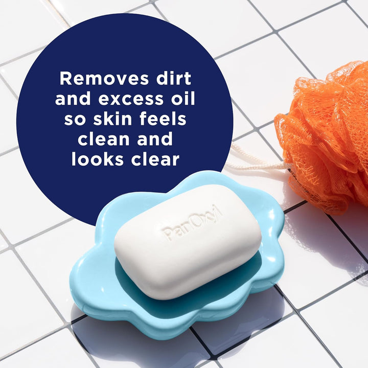 Acne Treatment Bar with 10% Benzoyl Peroxide, Maximum Strength Acne Bar for Face, Chest, and Back, Soap-Free Body Wash, Treats Acne Pimples, Whiteheads, Blackheads, Ph Balanced, Vegan, 4 Oz