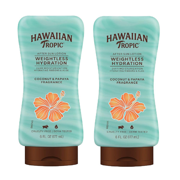 Weightless Hydration after Sun Lotion with Aloe, 6Oz Twin Pack |  Lotion, Moisturizing Lotion, after Sun Care, after Sun Moisturizer, 6Oz Each Twin Pack