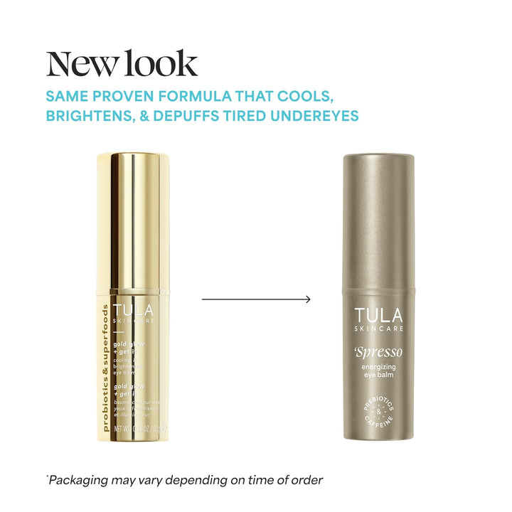 Skin Care Spresso Energizing Eye Balm - Energizing & Hydrating Caffeine under Eye Treatment for Dark Circles, Portable and Perfect to Use On-The-Go, 0.35 Oz.