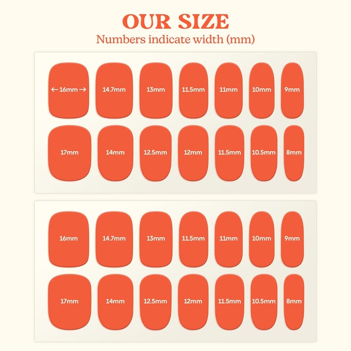 Semi Cured Gel Nail Strips | Spring Nails No LED Lamp Needed Easy Apply & Remove | Includes 28 Strips, 1 Prep Pad, 1 Nail File & 1 Wooden Stick - Hey, Clean Girl