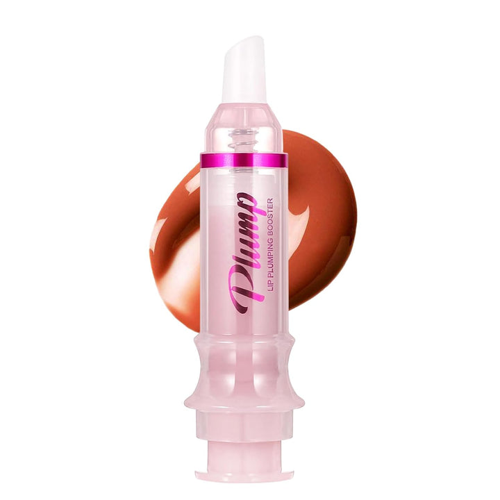 Lip Plumper Gloss, Natural Spicy Lip Plumping Booster, Ultra-Hydrating & Nourishing Plump Lip Plumper, Glossy Finish Fuller Lip Plumping Oil for Women Girls, 01#