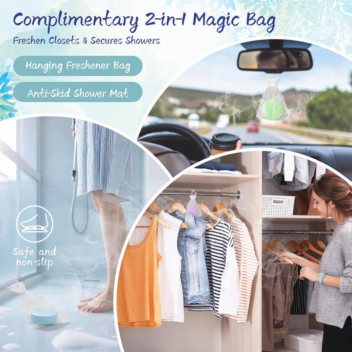 Shower Steamers Aromatherapy 8 Pack - Gifts for Women, Shower Bombs with Essential Oils, Self Care and Stress Relief Stocking Stuffers, Relaxation Birthday Gifts for Women and Men