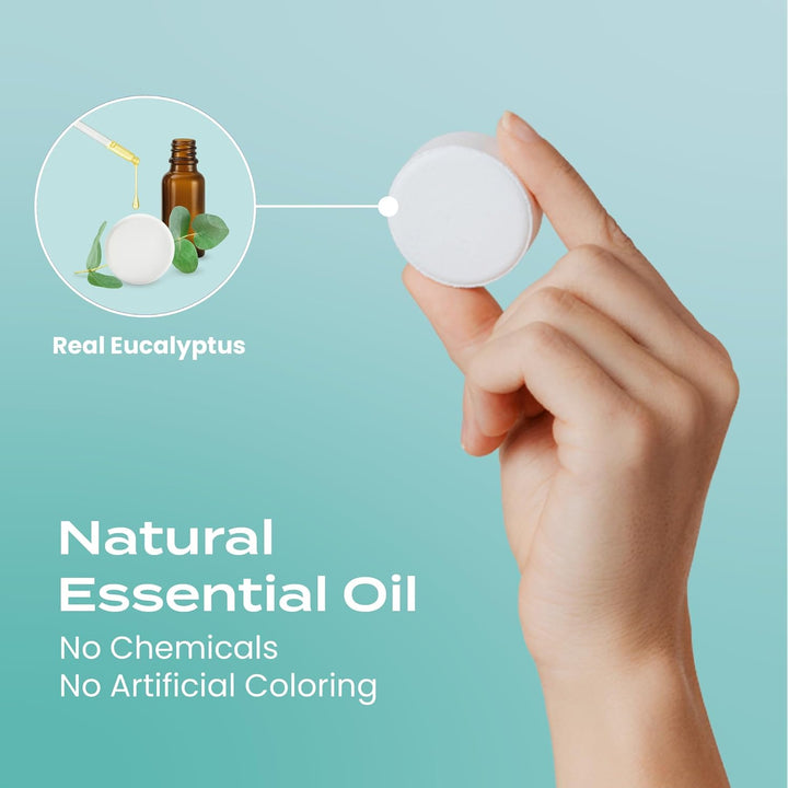 Shower Steamers Aromatherapy 15 Pack - Boo Basket Stuffers for Women, Christmas Stocking Stuffers for Men, Birthday Gifts, White Elephant, Relaxation, Self Care - Eucalyptus