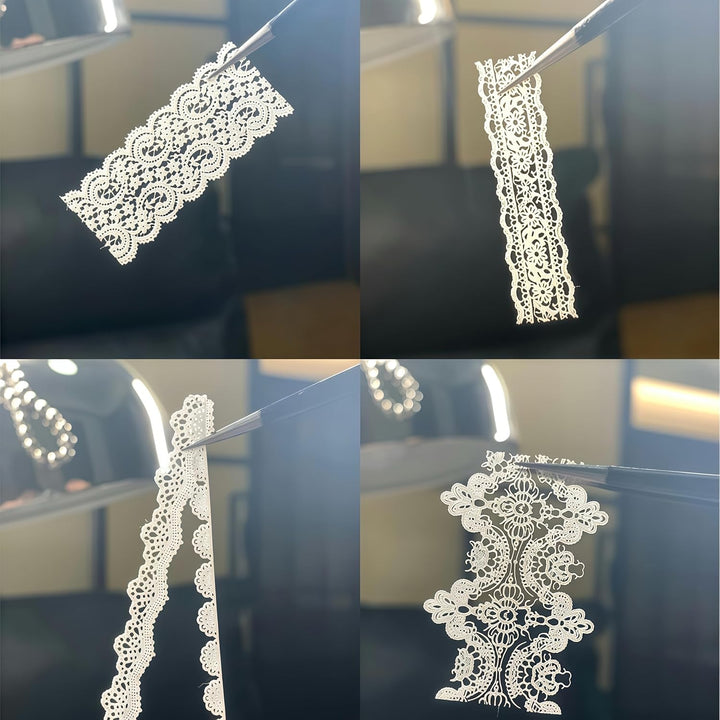 3D Lace Nail Art Molds Design, Silicone Nails Tool Y2K Decoration