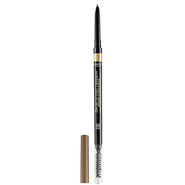 Makeup Brow Stylist Definer Waterproof Eyebrow Pencil, Ultra-Fine Mechanical Pencil, Draws Tiny Brow Hairs and Fills in Sparse Areas and Gaps, Brunette, 0.003 Ounce (1 Count)