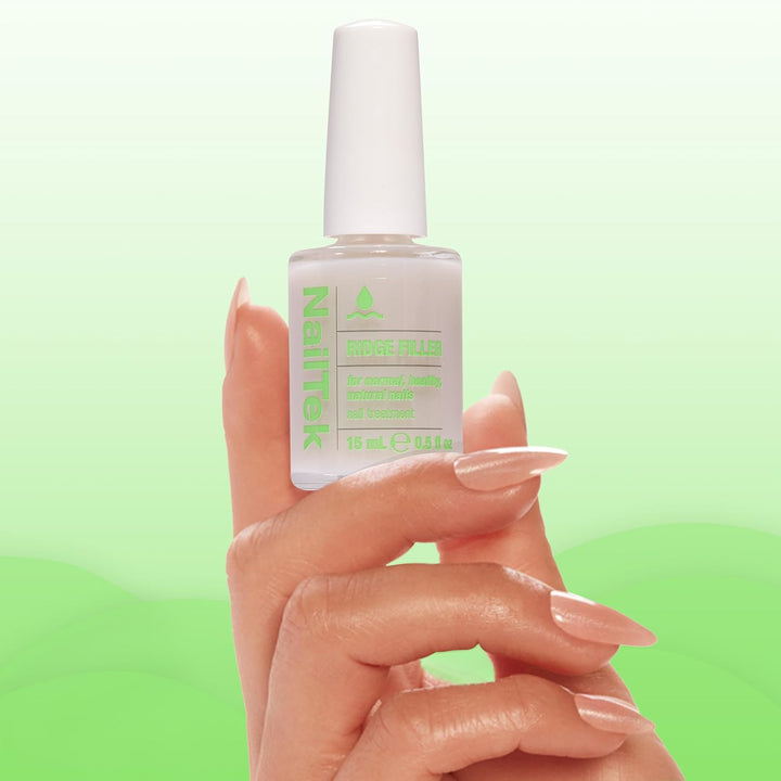 Ridge Filler Formula 1 – Clear Ridge Filler for Nails Base Coat, Nail Strengthener Polish for Strong, Healthy Natural Nails Growth, 0.5 Fl Oz
