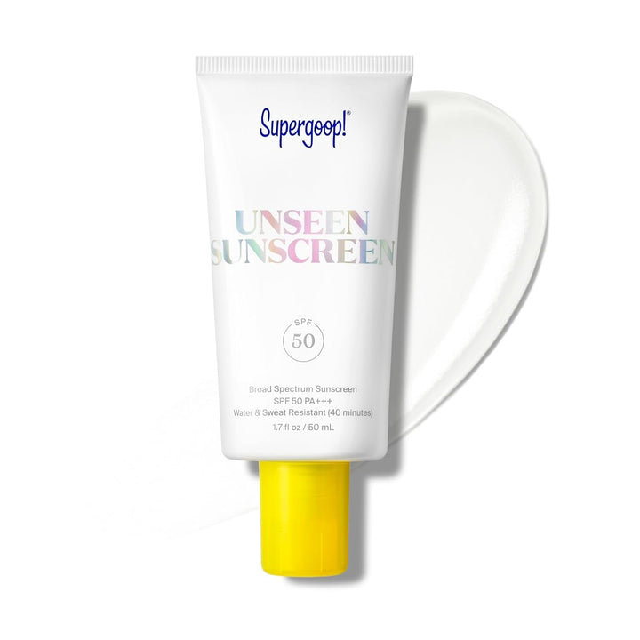Unseen Clear Face Sunscreen - SPF 40 - Invisible + Broad Spectrum + Makeup-Gripping Primer - Weightless, Scentless, Oil Free - for All Skin Types & Tones - 1.7 Fl Oz
