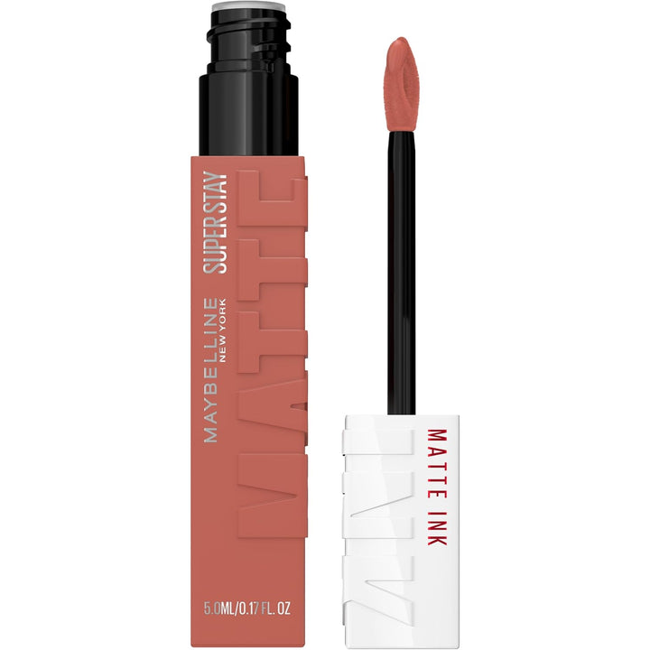 Superstay Matte Ink Liquid Lipstick, Long Lasting High Impact Color, up to 16H Wear, Thrill Seeker (Matte Black Lipstick)