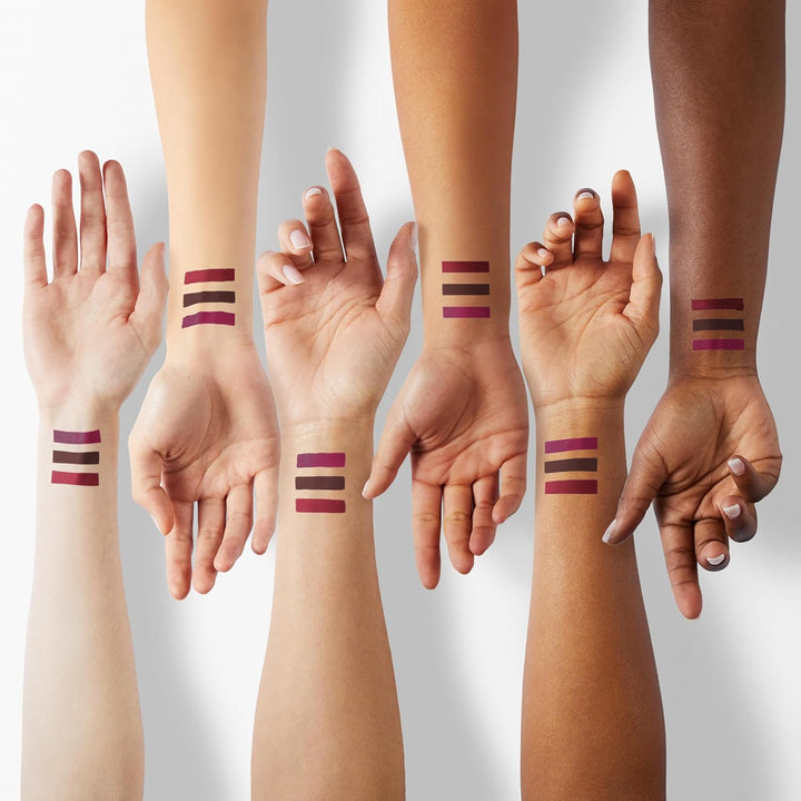 3Pcs Dark Red Purple Plum Matte Liquid Lipstick Sets for Women Matte Lip Stain Long Lasting Waterproof, Burgundy Blood Blue Red Lipstick, Black Cherry Maroon Gothic 24 Hours Magic Lipsticks