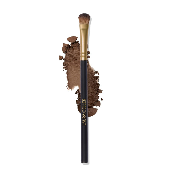 Dual-Ended Eyeshadow Brush - Domed Shader & Blending Brush for Baked and Pressed Eyeshadow Application - All over Eye Makeup Brush