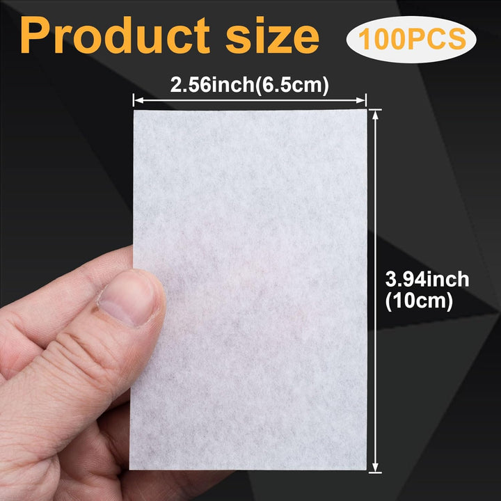 100Pcs Perm Paper for Hair, Heat-Resistant End Tissue for Hair Perm, Disposable Curling Paper for Salon Shop- White