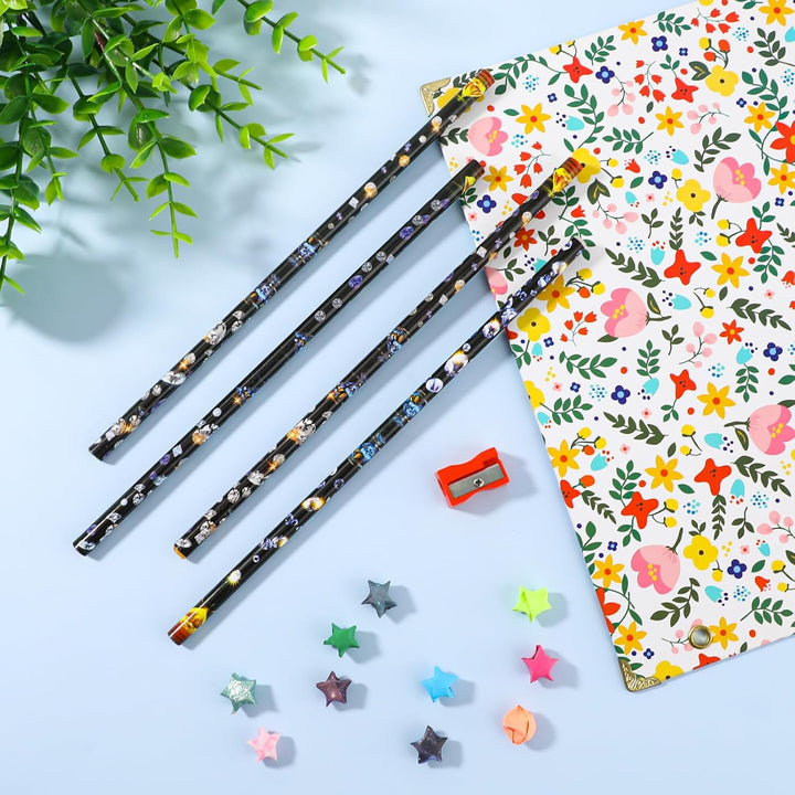 4 Pack Rhinestone Picker Tool Adhesive Resin Picker Pencil Nail Point Drill Pen Dotting Wax Pencil Gem Pick up Tools for Nail Art DIY with Pencil Sharpener