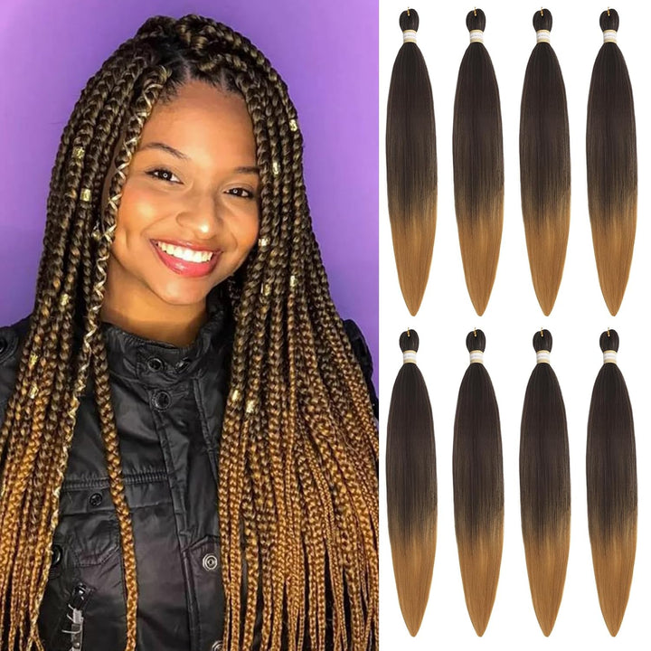 Long Purple Braiding Hair 30 Inch, Pre Stretched Synthetic Braiding Hair for Braids,2 Packs Purple Rumi Hair Extensions for Stage Party Halloween Costume Cosplay
