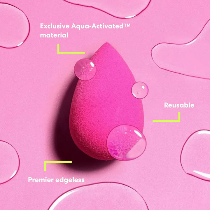 ® | Original Pink Beauty Blender Makeup Sponge, Super-Soft Foam Easily Blends Foundations, Powders & Creams, Made in USA, Reusable, Washable, Streak Free Application, Vegan, Cruelty Free