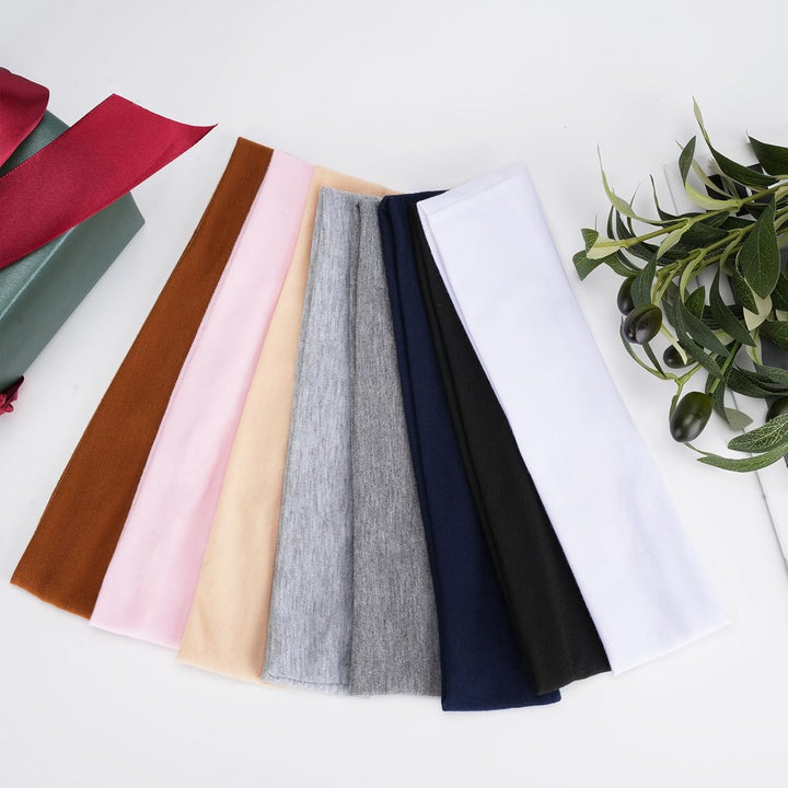 8 Pack Headbands for Women, Elastic Soft Hair Bands Non Slip Women'S Fashion Headbands for Daily Workout Yoga Running