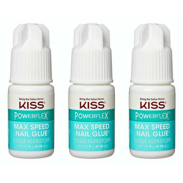 Powerflex Maximum Speed Nail Glue - Fast Drying Adhesive for Glue-On Nails & Repairs with Nozzle Tip Applicator, Ideal for Tips & Wraps, Net Wt. 0.10 Oz (3G)