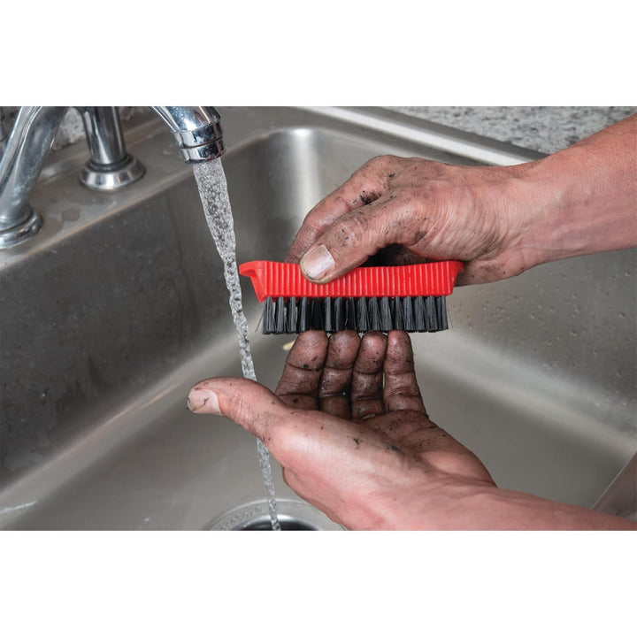 W9163 Utility and Fingernail Brush with Magnet / Scrub Brush