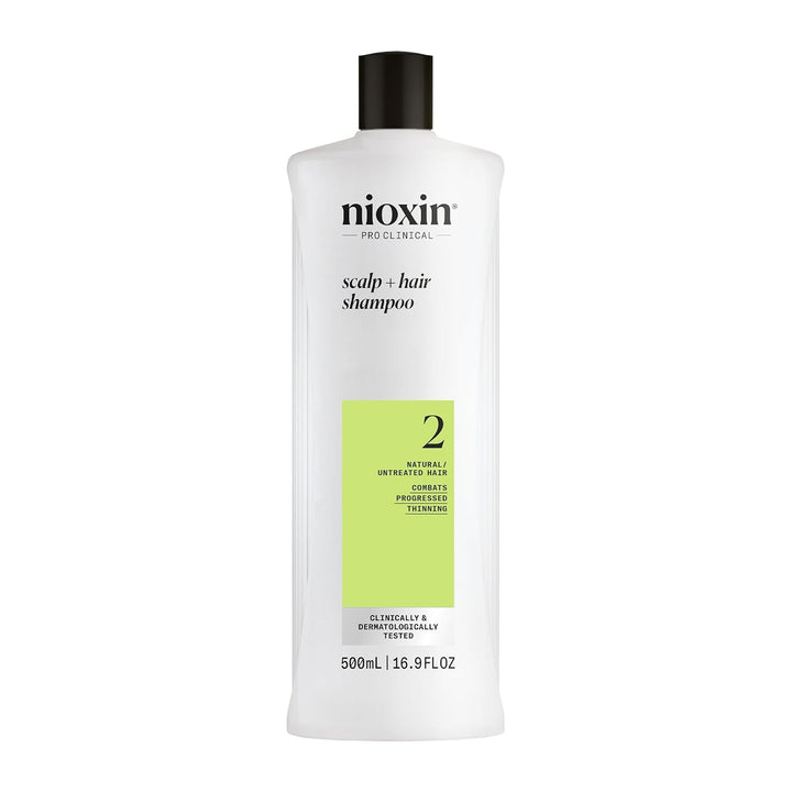 System 2 Scalp + Hair Thickening Shampoo for Natural Hair with Progressed Thinning | Cleanse & Boost Hair Density with Niacinamide & Biotin