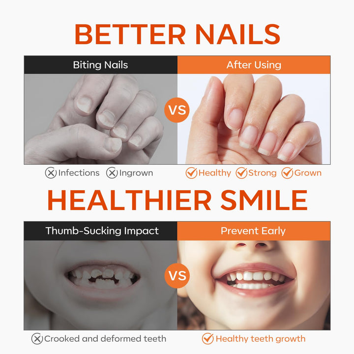 Stop Biting Pen Nail Biting Treatment for Kids Quick Dry Nail Biting Prevention for Kids Thumb Sucking Deterrent Bitter No Bite Nail Polish Nail Repair for Damaged Nails Care 0.24 Fl Oz