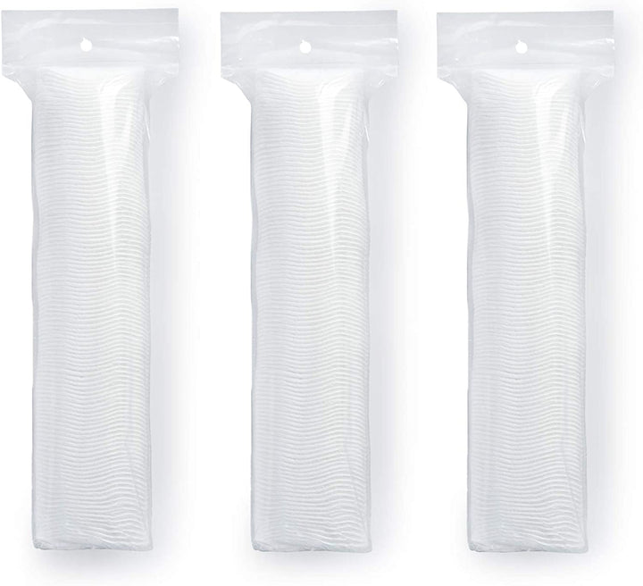 Simply Soft Cotton Rounds (300 Count), 100% Cotton Absorbent and Textured Cotton Pads, Lint-Free