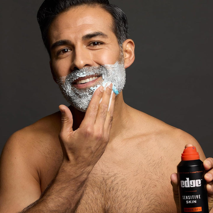 Shaving Gel for Men, Sensitive Skin with Aloe, (6 Pack) - Shave Gel for Men That Moisturizes, Protects and Soothes to Help Reduce Skin Irritation
