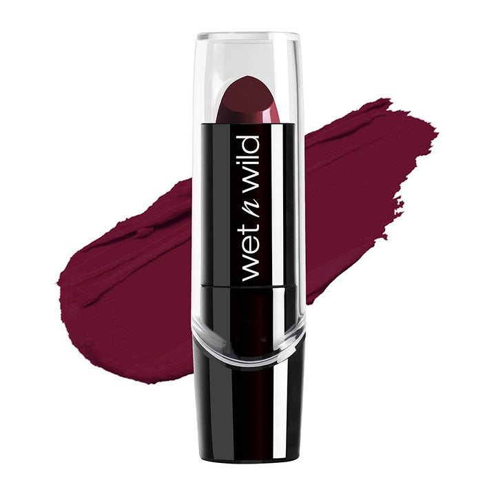 Silk Finish Lipstick, Hydrating Rich Buildable Lip Color, Formulated with Vitamins A,E, & Macadamia for Ultimate Hydration, Cruelty-Free & Vegan - Cherry Frost
