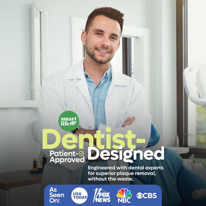 Eco-Friendly Dental Floss Picks (200Ct) - Flossers Made with Straw Wheat Blend, Superior Anti-Shred Thread for Tight Gaps, Tooth Pick Stick for Adults, Soft on Gum & Teeth, Vegan, Mint