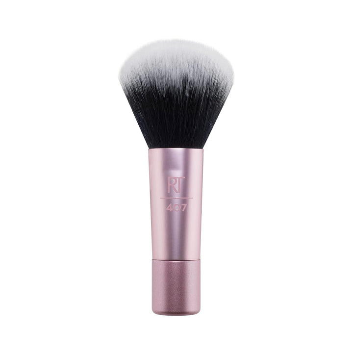 Mini Multitask Makeup Brush, for Blush, Bronzer & Powder, Face Brush with Custom-Cut Synthetic Bristles, for Loose & Pressed Powder, Travel Sized, Vegan & Cruelty-Free, 1 Count