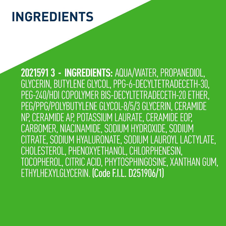 Hydrating Toner for Face Non-Alcoholic with Hyaluronic Acid, Niacinamide, and Ceramides for Sensitive Dry Skin, Fragrance-Free Non Comedogenic, Full Size, 6.8 Fl Oz