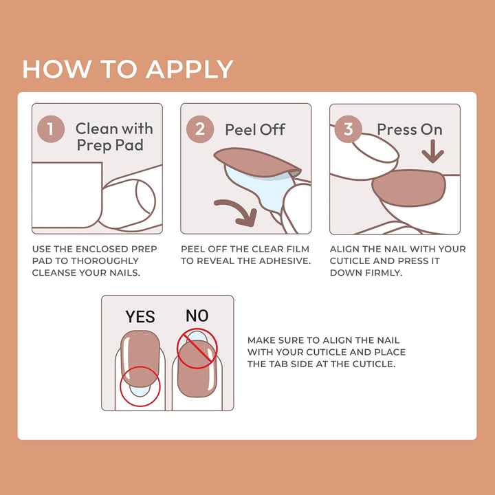 KISS  No Glue Mani Press on Nails, 'Instinct', Light Pink, Short Size, Squoval Shape, Includes 30 Nails, Prep Pad, Instructions Sheet, 1 Manicure Stick, 1 Mini File